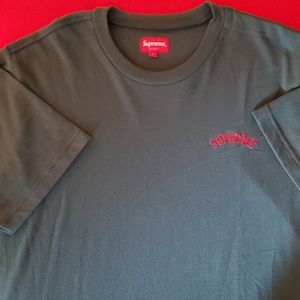 Supreme Mesh Arc Logo tee dark green L